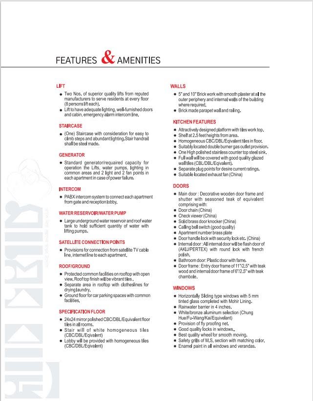 Features and Amenities Document 3